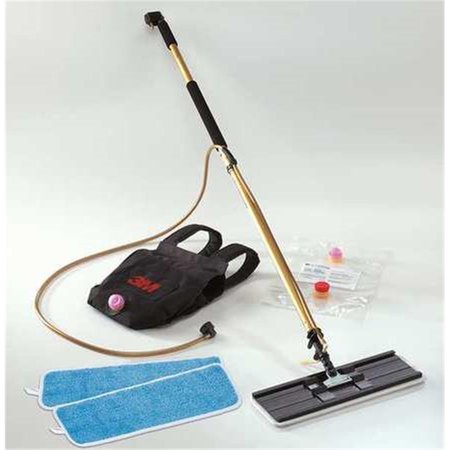 3M 18 in. Pad & 43- 63 in. Handle - Easy Shine Applicator Kit with Backpack; Gold & Black 55433